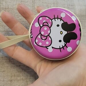 Hello Kitty Magenta Pink Polka Dot Coin Purse